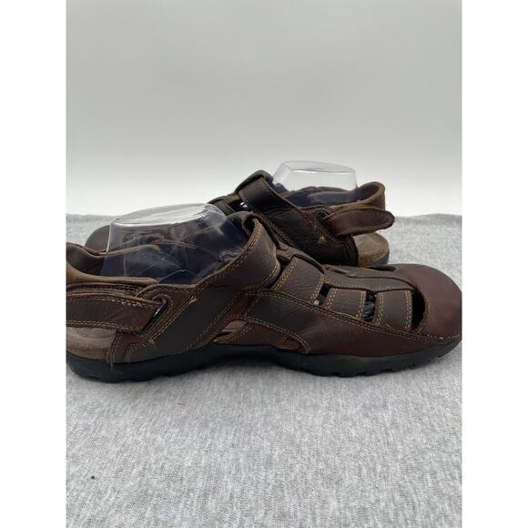 Dunham Mens 13 B Leather Casual Slip On Fisherman Sandals Shoes Beach Adjustable - Picture 9 of 12